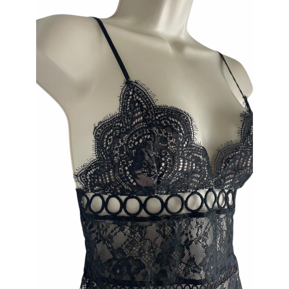 Victoria Secret Dream Angels Lace Slip Dress Lingerie Black Size XS - Picture 5 of 10